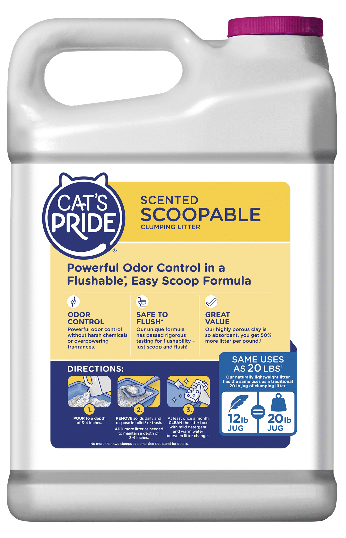 (2 Pack)  C01941-C60 10Lb Jug Cat Litter