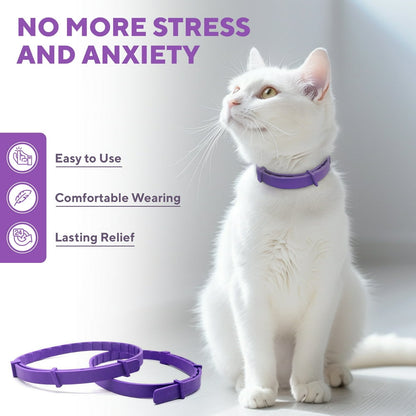 Cat Calming Collar - Cats Stress Relief Comfort, Helps with Pee, Aggression, Fighting with Dogs & Other Behavior