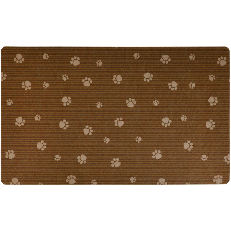 Pet Bowl Placemat, Feeding Mat for Dog & Cat - Thin, Absorbent, Waterproof, Machine Washable