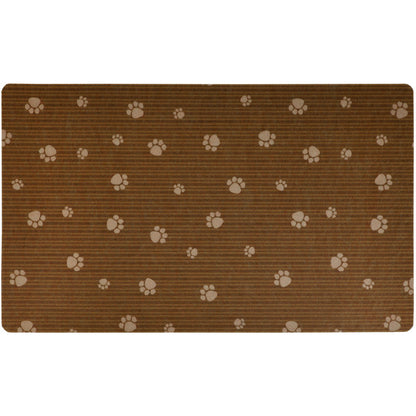 Pet Bowl Placemat, Feeding Mat for Dog & Cat - Thin, Absorbent, Waterproof, Machine Washable