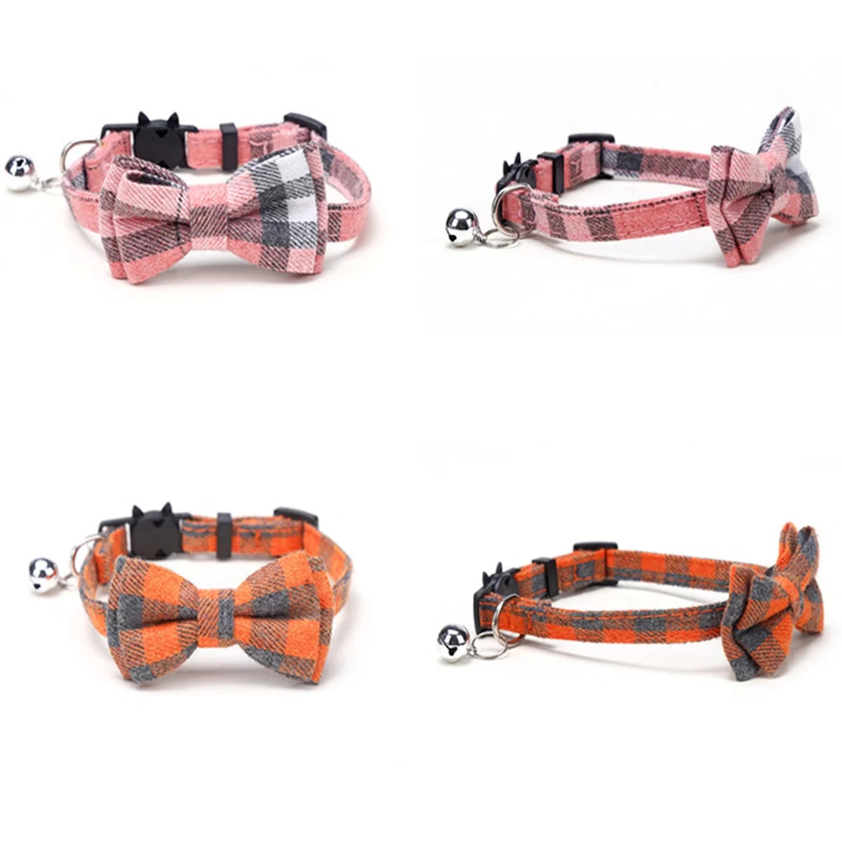 Cat Collar Kitten Collars with Bell and Bow Tie Breakaway Adjustable Safety Cat Collar