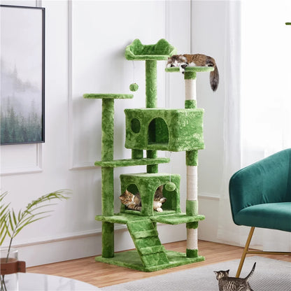 54''H Cat Tree Condo Kitten Tree Tower