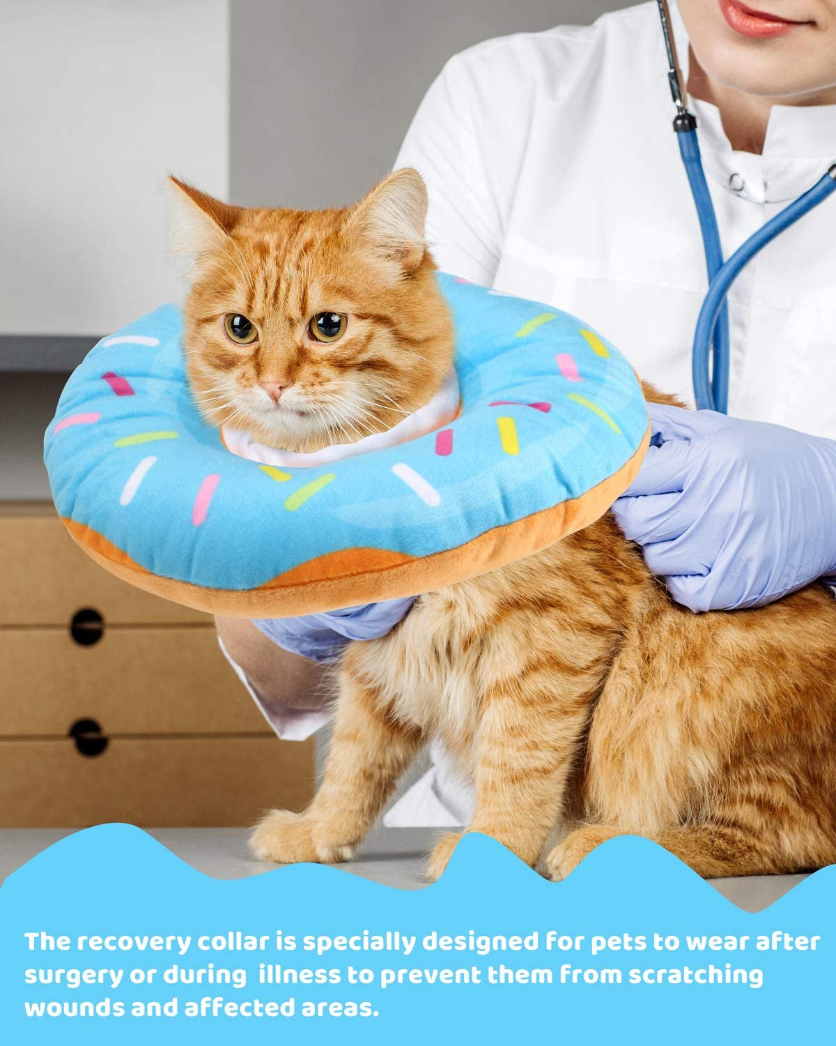 Adjustable Cat Recovery Cones, Wound Healing Protective Cone after Surgery 