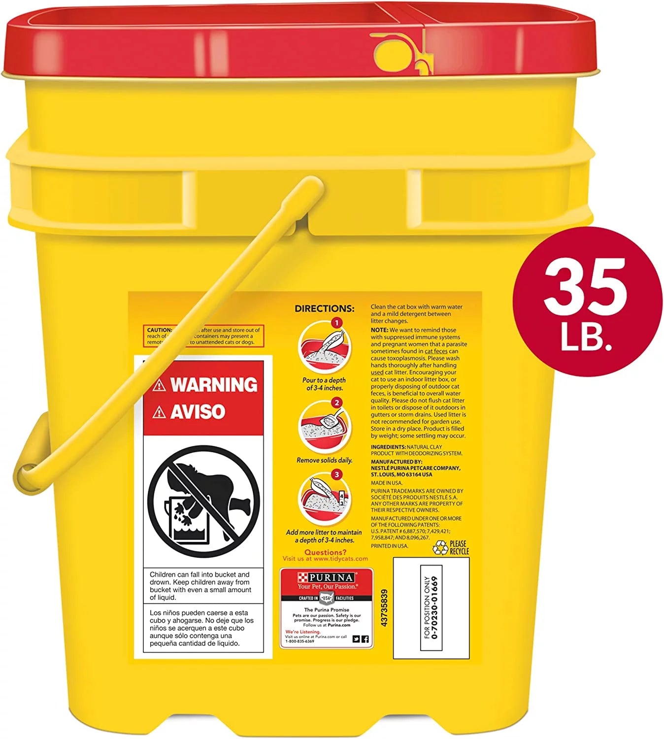 Clumping Cat Litter, 24/7 Performance Multi Cat Litter - 35 Lb. Pail