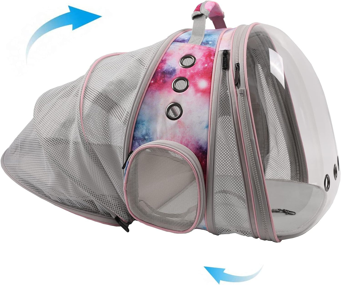 Cat Travel Backpack with Fan, Fit up to 20 Lbs, Space Capsule Astronaut, Clear Bubble Window Pet Backpack for Cats