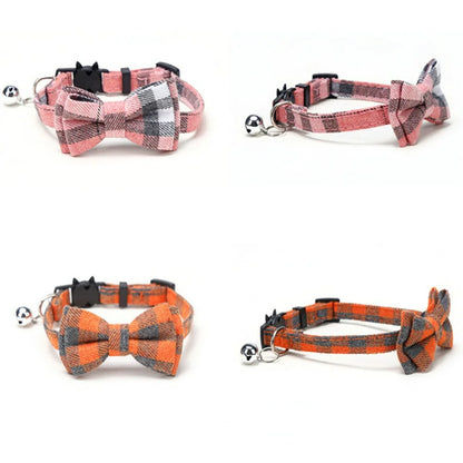 Cat Collar/Kitten Collars with Bell and Bow Tie, Adjustable