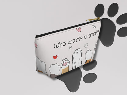 Personalized Cat Treat Bag Container,Custom Cat Travel; Pouch, Pet Treat Holder for Cat Lover,Reusable Pet Treat Bag, Cat Travel Bag