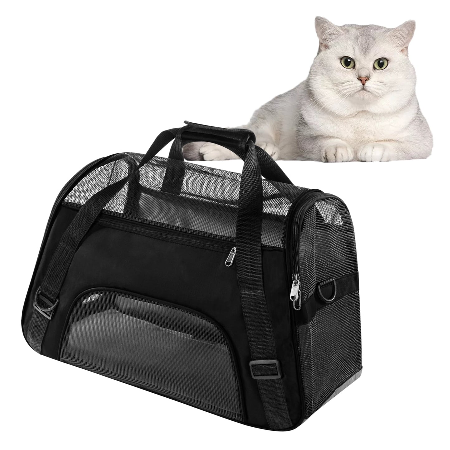 Airline Approved Pet Carrier,Soft Sided Cat Carriers for Cats 