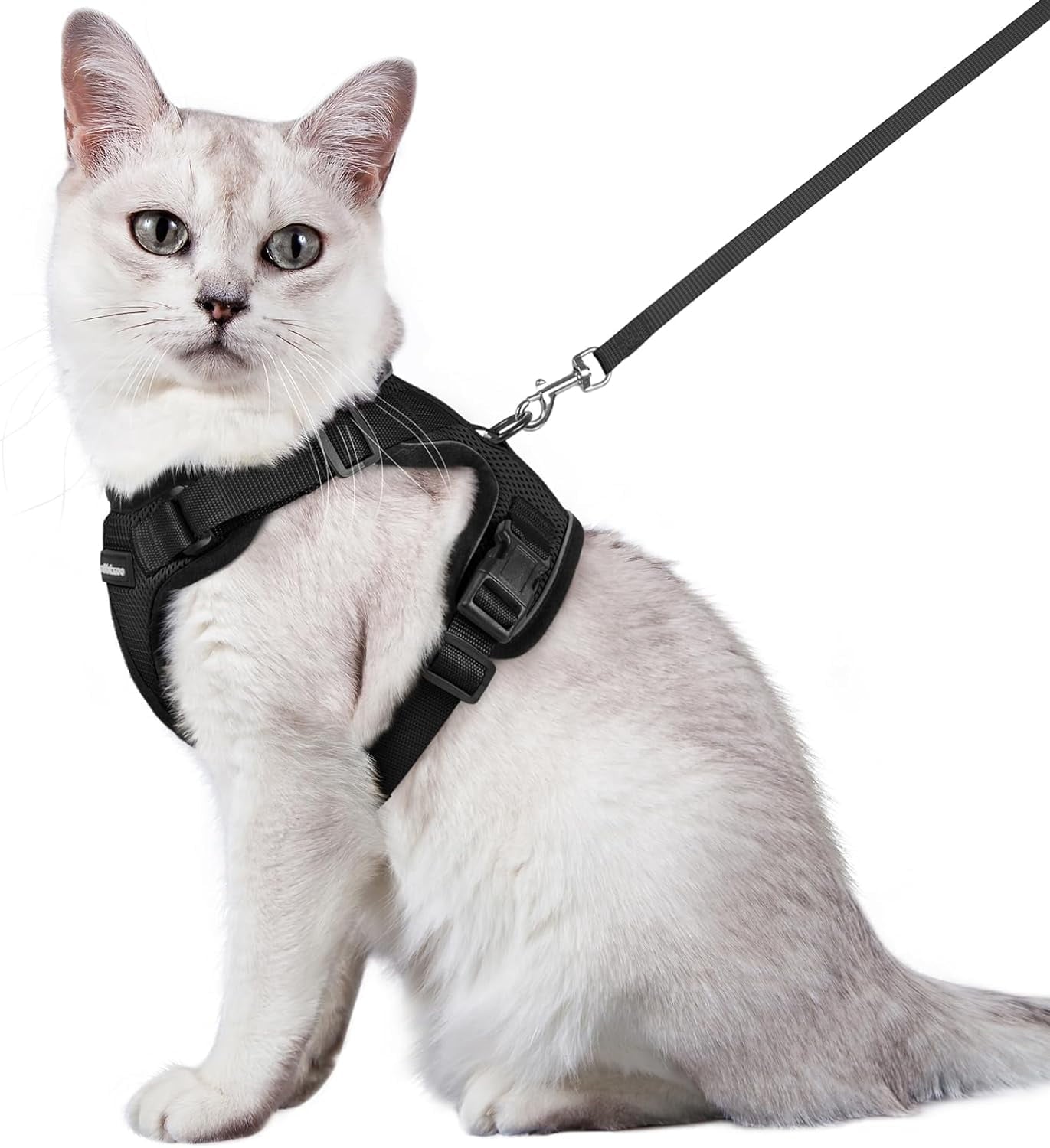 Cat Harness and Leash for Walking, Escape Proof Soft Adjustable Vest Harnesses for Cats, Easy Control Breathable Reflective Strips Jacket