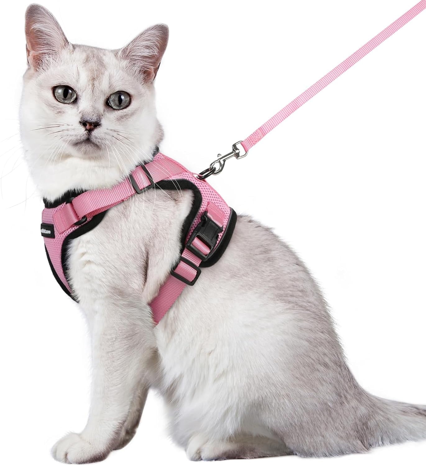 Cat Harness and Leash for Walking, Escape Proof Soft Adjustable Vest Harnesses for Cats, Easy Control Breathable Reflective Strips Jacket