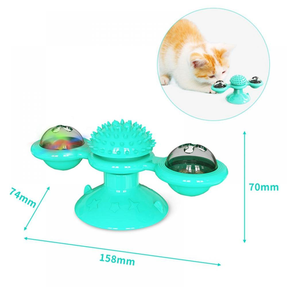 Cat/Kitten Training/Teasing Toys, Turntable, Windmill Ball Whirling