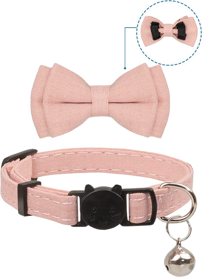 Cat Collar Breakaway Bowtie Safety with Bell 