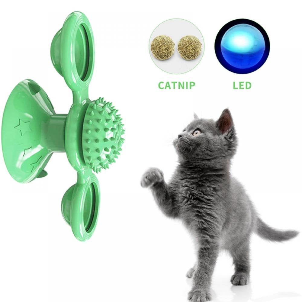 Cat/Kitten Training/Teasing Toys, Turntable, Windmill Ball Whirling