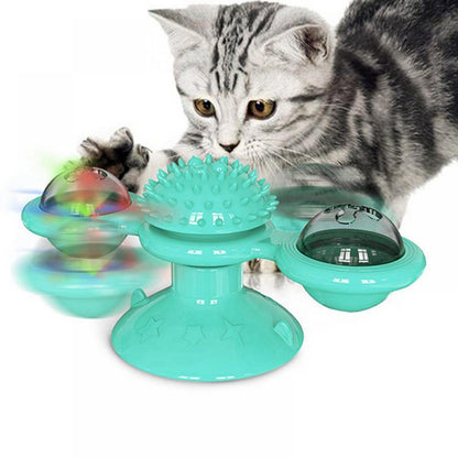 Cat/Kitten Training/Teasing Toys, Turntable, Windmill Ball Whirling