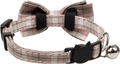 Cat Collar Breakaway Bowtie Safety with Bell 